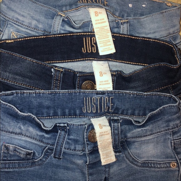 🔴SOLD🔴Girls Justice jeans - Picture 5 of 5